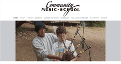 Desktop Screenshot of communitymusicschool.org