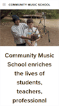 Mobile Screenshot of communitymusicschool.org