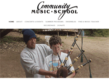 Tablet Screenshot of communitymusicschool.org